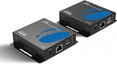 OREI 4K HDMI Extender Over Ethernet With KVM - 4K@60Hz Up To 230 Feet Over CAT 6/7 - USB 1.1 Keyboard And Mouse Support, Loop Out, Power Over Cable