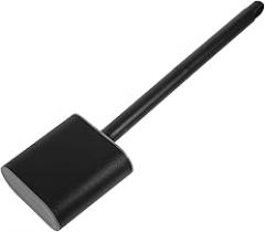 Milisten Toilet Brush and Holder Set with Long Handle, Flexible TPR Silicone Brush for Deep Cleaning, Floor Standing and No-Drill Wall Mount, Bathroom Toilet Bowl Scrubber Kit for Household