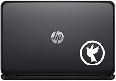 Bird Oval Vinyl Decal Sticker for Computer MacBook Laptop Ipad Electronics Home Window Custom Walls Cars Trucks Motorcycle Automobile and More (White)