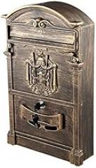 Retro-Style Mailbox, Wall-Mounted Stainless Steel Electronic Post Office Mailbox (Color : D, Size : S)