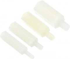 PATIKIL M2 M2.5 M3 M4 Standoff Screws 80 Pack Nylon Hex PCB Standoffs for Motherboards, Computer Cases, Circuit Boards, Electronics, (15mm+6mm, White)