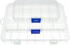 10 Grid Can Be Remov Transparent Plastic Small Box Kit Storage Box Jewelry Jewelry Box Electronic Components Parts Finishing Box