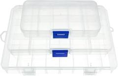 10 Grid Can Be Remov Transparent Plastic Small Box Kit Storage Box Jewelry Box Electronic Components Parts Finishing Box