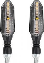 2pcs Motorcycle LED Turn Signal Lights Yellow Flowing Flashing Turn Signal Indicator Moto Blinker For Homda Accessories New 2026 High For Reliable Electronic Component, Precision, Stable Performance