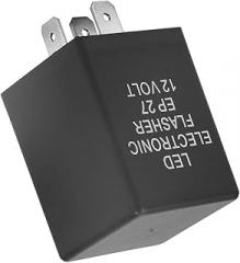 KUIDAMOS 5 Pin LED Flasher,12V Speed Adjustable Relay EP27 Adjustable LED Turn Hyper Indicator Flasher Relay Car LED Flash Relay Electronic Turn Flasher Relay for Most Cars Mo