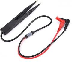 SMD SMT Chip Capacitance Test Pen Clip Multimeter Probe White Precision Measuring Tool for Electronic Work 50g 690mm