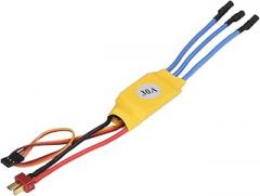 Brushless Motor ESC 30A 300000RPM High Speed Multi-Protection Auto Throttle Brushless Electronic Speed Controller for 2 Pole Internal Rotation Motor