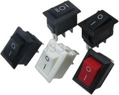 10Pcs Push Button Switch 10x15mm Spst 2Pin 3pin 3A 250V KCD11 Snap-in On Off Boat Rocker 10MM*15MM Black Red White New 2025 for Arrival High Reliable Electronic Component, Stable Performance