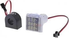 22mm Square LED VoltTrackier Metier AmTrackier Metier Hertz Trackier Metier AC 50-380V 0-100A 20-75Hz Current Voltage Frequency Indicator with COriI New 2026 High for Reliable Electronic Component