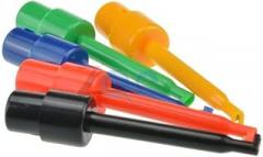 10pcs Large Size Round Single Hook Clip Test Probe for Electronic Testing 5 Colors