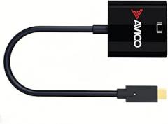 Avico USB C to VGA Adapter – 1080P @ 60hz – Male to Female – for Monitors, TVs, PCs, MacBooks, Projectors – Thunderbolt Compatible