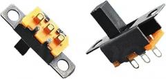 20pcs 50V 0.5A Mini Size Black SPDT Slide Switch for DIY Power Electronic Projects SS12F15 ON-Off Toggle Switch Handle 6mm