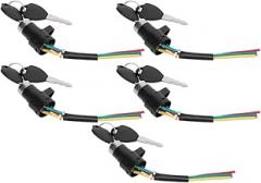 Power Supply Lock for Electric HeavyDuty Electronic Lock Switch for 5Sets Locks with Keys for Electric Scooter