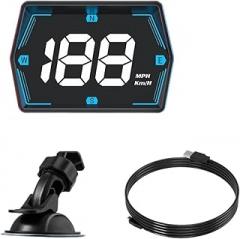 Heads Up Display for Cars Car Digital Speedometer Head-Up Display Universal Big Font Overspeed Alarm All Cars Electronic Accessories Velocity Measurement
