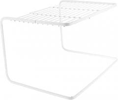 Double-Layer Router Shelf Sturdy Storage Holder for Cable Management and Tidy Organization Home Office Living Room Space-Saving Design for Modems and WiFi Routers