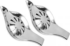 Milisten Stainless Steel Lemon Squeezer Manual Citrus Juicer Handheld Fruit Squeezing Device 2pcs for Kitchen and Home Use