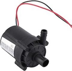 Brushless DC Pump 24V 12V Adjustable Water Circulation Pump High Efficiency Quiet Operation for Water Cooling Systems Dishwashers Healthcare Equipment Plastic Material (12V)
