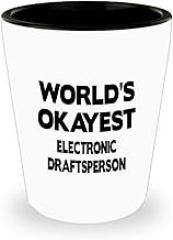 Amorfos Electronic Draftsperson Shot Glass - Gifts For Electronic Draftsperson, Perfect Electronic Draftsperson Appreciation Gift - Funny/Creative Shotglass For Funny Partying Gift