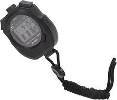 Sports Timer 2Row Digital Display Multifunction Electronic Stopwatch for Competitions Fitness Training Practical Shape Useful Grip Decent Memory Screen Large LED