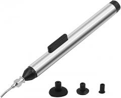 Conductive Silicone Vacuum Suction Pen Tool With 3 Tip Sizes For Delicate for SMD Component Handling And Safe Electronics Soldering