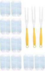 13Pcs Electrostatic Dust Duster Kit with Handle and Replacement Refills, Disposable Flat Dusters for Home, Office, Furniture, and Car Cleaning