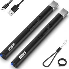 Candle Lighter, Electric USB Rechargeable, Arc Plasma Electronic Windproof Flameless Long Lighter with Safety Switch Hook for Kitchen, Black & Black