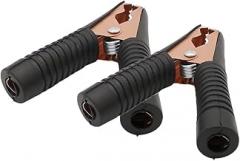 Wiring Connecting Terminals - 1Pcs Black 100A 90mm Crocodiles Clamps Alligator Clips Car Battery Clip Connectors Insulated Test clamp Power clamp Electronic