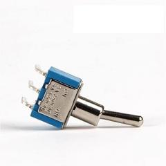 Industrial Switches 2PCS 6mm Switches Miniature Toggle Switch Single Pole Double Throw Mini Waterproof Cap Smart Micro Switch Electronic Gadgets 6A Switches (Color : On-on 3pin Curve)
