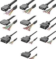 D46B SCSI Connection Cable with Terminal CN14P 20P 26P 36P 50P for Data Transfer(1m,Press Type CN20P)