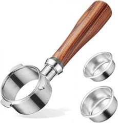 Aboiled 51mm Bottomless Portafilter with Powder Trays - Stainless Steel Sieve Tools Espresso Machines