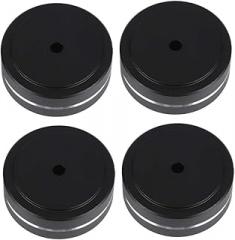 Speaker Isolation Feet Pad Stand - Aluminum Alloy Cone Pad, Anti-Vibration Pads for Audio Speakers & Amplifiers, Bass Reflex Pads, Shock Absorbing Feet, Black (40x15mm)