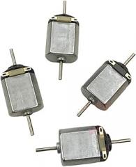4pcs/lot 130 Electronic Starter Dual Shaft Double 2mm Axis DC 1.5V-3V 14000RPM DIY Fan Model 15mm*20mm Engine
