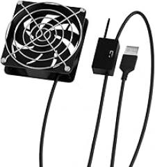 8cm USB Power Thermostat Cooling Fan with 3 Speeds Auto Startup for Electronics Like Routers and Consoles