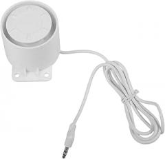 High Pitch Alarm Speaker 120dB Wired Burglar Alarm for Home Intrusion Security, 5-12V Electronic Door Alarm with Plastic Encased Design, Indoor