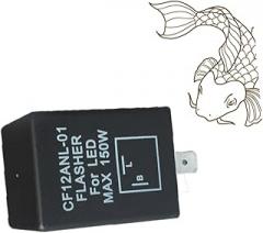 ABOOFAN 12v Led Relay for Car and Motorcycle Turn Signal Easy Install Pin Electronic Fix Led Bulb Flashing Issues Black