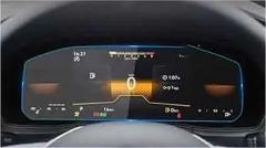 Tempered glass screen protector for Volkswagen Taos/T-Cross 2022 car radio GPS navigation and other electronic devices (instrument panel section)