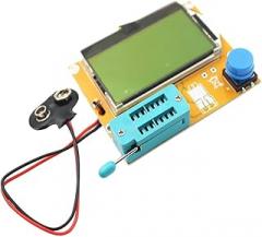Graphic LCR-T4 Multifunction Transistor Tester with 128x64 LCD Backlight for Measuring Resistance Capacitance Diode Inductance MOSFET Thyristor in Electronics Maintenance