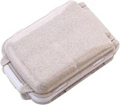 1pc Portable Travel Medicine Organizer Case Three Layers Design for Pill Storage and Convenient Holder for Vitamins and Medications Beige