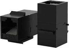 10PCS Rj45 Coupler Inline Coupler Suitable for Cat7/CAT6A/CAT6/CAT5E Female to Female Plug-in Coupler(CAT5E UTP 10PCS)