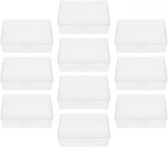 10pcs Business Card Storage Box Battery Case Card Supply Space-saving for Home