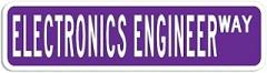 Electronics Engineer Street Sign, Electronics Engineer Occupation Quality Aluminum Road Sign, Electronics Engineer Tin Sign for Cafe Bar Office Restaurant Man Cave Wall Plaque