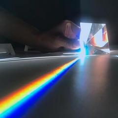 Xuanthang 80mm Custom Color Prism Pyramid Crystal Energy Generator Glass Prism Wisdom Pyramid Intelligence Beads