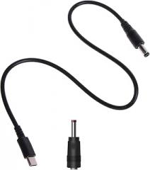 USB C to 5.5x2.1mm 3.5x1.35mm Power Cable from USB C for LCD Screens and Broadcast Radios Electronic Device Power Supply Line