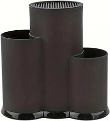 1pc3-in-1 Universal Knife Holder, Kitchen Combination, Kitchenware Drain Rack, Black Tool