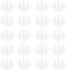 20PCS Transparent Glass Screen Filters Diameter 8mm Height 1.8mm High Borosilicate Glass Screens Filters with 7 Honeycomb Holes for Lab Filters