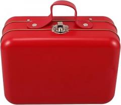 Unomor Mini Suitcase Storage Box with Handle Compact Portable Decorative Container for Toys Makeup Electronics Tools Space Saving Organizer