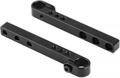 CAMVATE 124mm Cross Bar with 15mm Single Rod Adapter for DLSR Camera Cage Kit (A Pair) - 2338