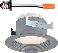 Designers Fountain Led Recessed Ceiling Light, 4 Inch Downlight Metal Lighting Fixture, Dimmable, 610 Lumens, 3000K, Baffle Trim in Brushed Nickel, EVL4733CBN30