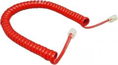 Four-Core Telephone Handset Cable Cord 6Ft Modular COriIed Telephone Handset Cord Black/Red White Curly 1.85m/pc New 2026 High for Reliable Electronic Component, Precision, Stable Performance