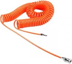 1 Pcs Spiral air Hose UCS Series Spiral air Hose (with Male-Female Connector) Outer Diameter 8mm Inner Diameter 5mm Length: 9M Orange UCS080050GE090MA2